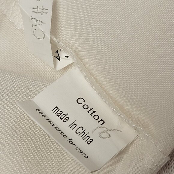 𝅺WHITE Cotton Short Sleeve Black Lace Blouse Various Sizes M L XL- NWT - Picture 5 of 12